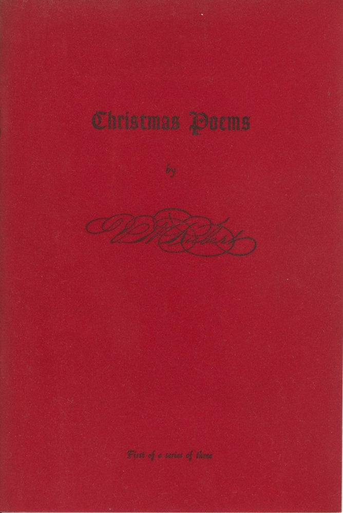 Item #0087302 Assorted Christmas Poems, First of a Series of Three. Victor M. Rubert.