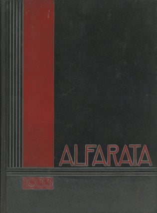 Item #0087618 1933 Alfarata Yearbook / Year Book, Juniata College, Huntingdon, Pennsylvania / PA;...