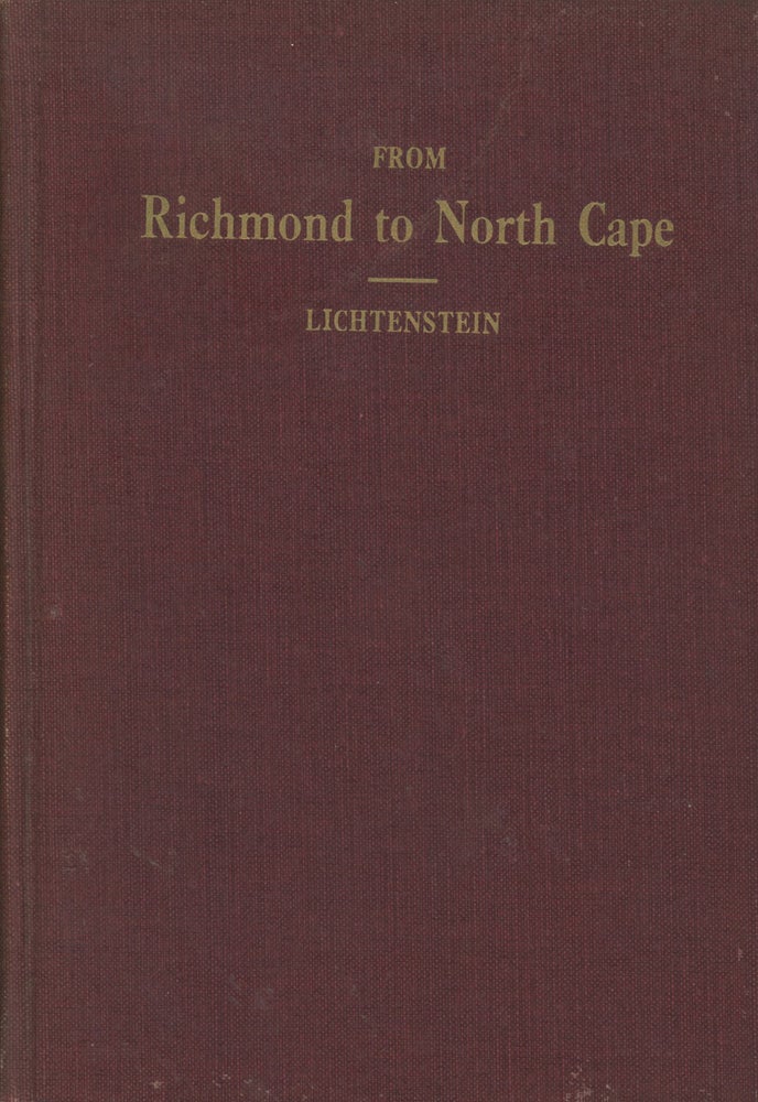 Item #0087871 From Richmond to North Cape. Gaston Lichtenstein.