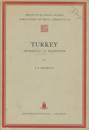 Item #0087955 Turkey: An Economy in Transition; Institute of Social Studies Publications on...