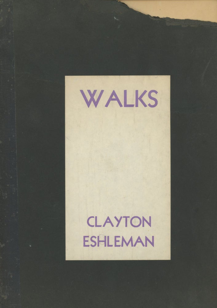 Item #0088079 Walks; Caterpillar X. Clayton Eshleman.