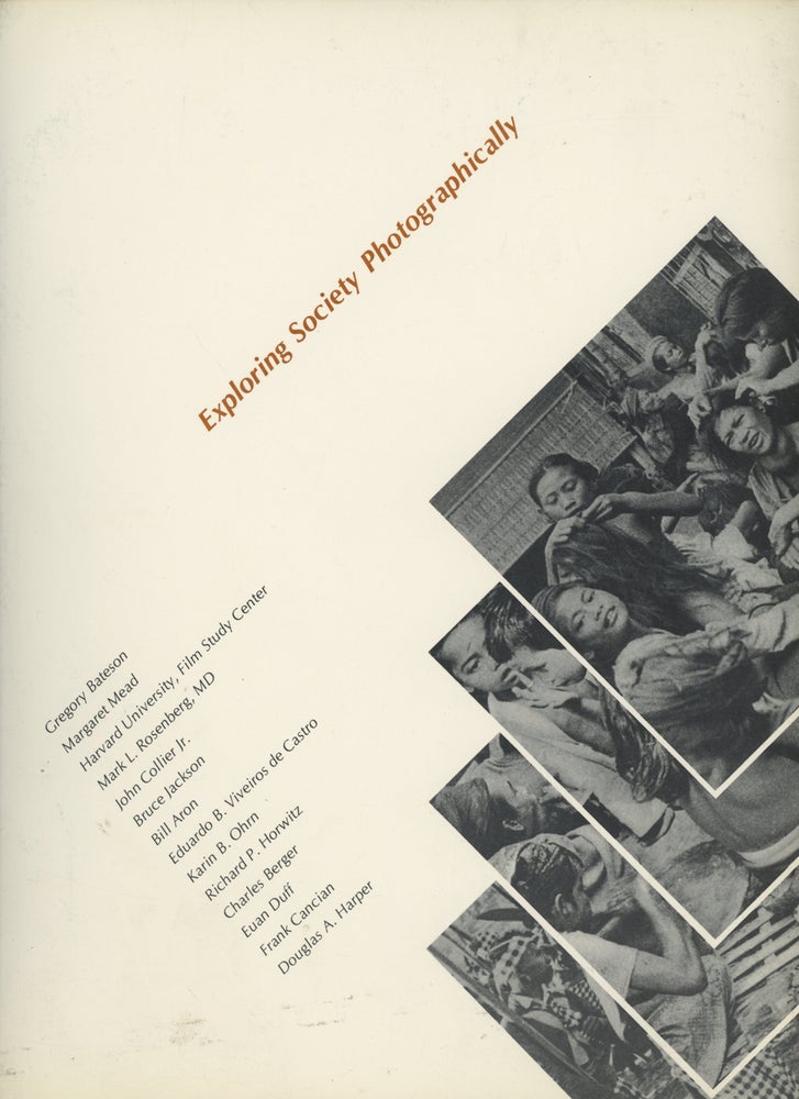 Item #0088107 Exploring Society Photographically. Howard S. Becker, Gregory Bateson, Margaret Mead, Et. Al.