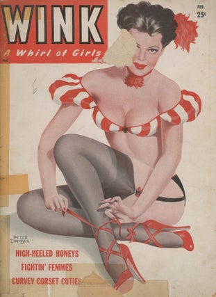 Item #0088230 Wink: A Whirl of Girls; February 1948; Volume 3, Number 4. Harry Roberts, ill...