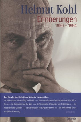 Item #0088326 Erinnerungen, 1990 - 1994. Helmut Kohl