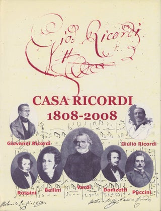 Item #0088673 Casa Ricordi 1808-2008. Camillo Ricordi
