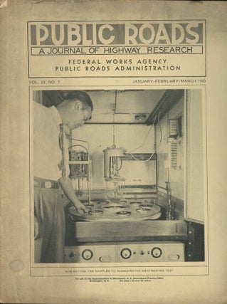 Item #0090257 Public Roads: Journal of Highway Research; Federal Works Agency, Public Roads...
