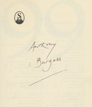 99 Novels: The Best in English Since 1939, A Personal Choice by Anthony Burgess [SIGNED]