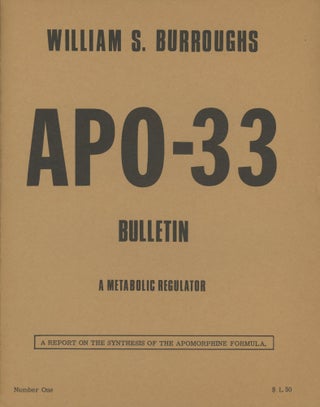 Item #0090546 APO-33, Bulletin, A Metabolic Regulator; A Report on the Synthesis of the...