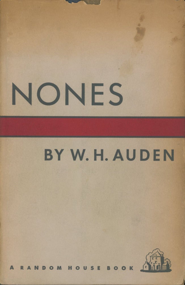 Item #0090573 Nones. W. H. Auden.