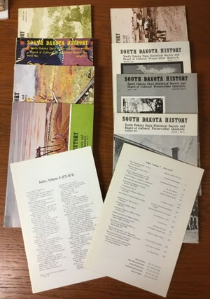 Item #0090990 South Dakota History, 8 vols. + 2 index volumes--Vol. 6, nos. 1-4 & Vol. 7., nos....