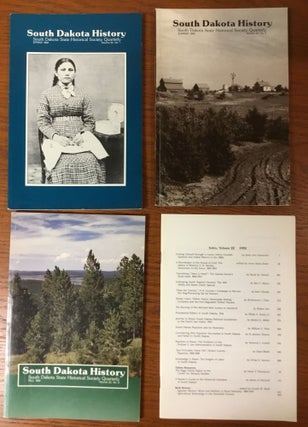 Item #0090997 South Dakota History, 3 vols. + an index volume--Vol. 22, nos. 1, 2, & 3 + Vol. 22...