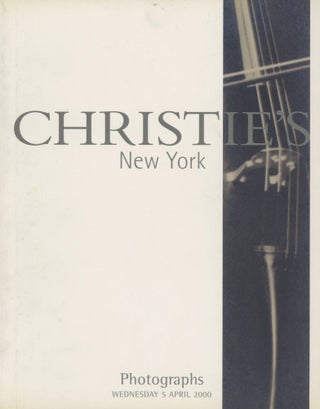 Item #0091318 Christie's New York: Photographs; Wednesday, 5 April, 2000. Christie's