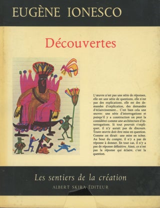 Item #0091430 Decouvertes; Les Sentiers de la Creation;. Eugene Ionesco