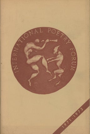 Item #0091487 International Poetry Forum, 1971-1972. Samuel Hazo, Carnegie Library International...