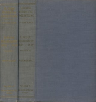 Item #0091510 Lincoln Bibliography, 1839-1939, 2 vols.--Volume I & Volume II; Collections of the...
