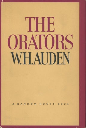 Item #0091750 The Orators: An English Study. W. H. Auden