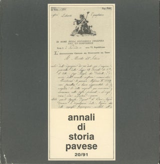 Item #0091864 Annali di Storia Pavese, 20 /91, n. 20, Novembre 1991. Giulio Guderzo, Roberto...