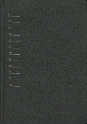 Item #0091892 foew&ombwhnw: a grammar of the mind and a phenomenology of love and a science of...