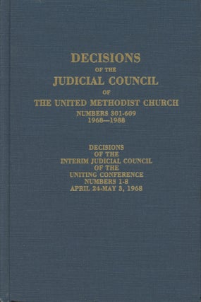 Item #0092049 Decisions of the Judicial Council of the United Methodist Church, Numbers 301-609,...