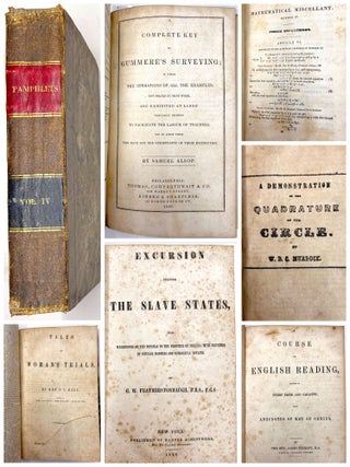 Item #776137 Sammelbande of 6 publications: “Excursion Through the Slave States,”...