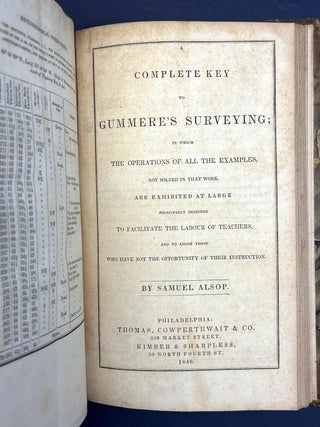 1840s Sammelband: “Excursion Through the Slave States,” “Demonstration of the Quadrature of the Circle,” “Complete Key to Gummere’s Surveying,” “Tales of Woman’s Trials,” “Course of English Reading,” “Mathematical Miscellany Number IV.”
