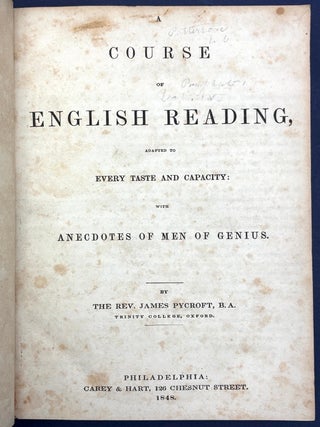 1840s Sammelband: “Excursion Through the Slave States,” “Demonstration of the Quadrature of the Circle,” “Complete Key to Gummere’s Surveying,” “Tales of Woman’s Trials,” “Course of English Reading,” “Mathematical Miscellany Number IV.”
