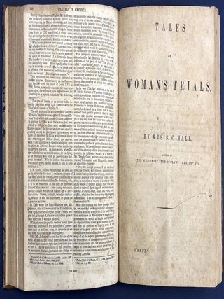 1840s Sammelband: “Excursion Through the Slave States,” “Demonstration of the Quadrature of the Circle,” “Complete Key to Gummere’s Surveying,” “Tales of Woman’s Trials,” “Course of English Reading,” “Mathematical Miscellany Number IV.”