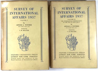 Item #B25550 Survey of International Affairs 1937 (Two Volumes). Arnold J. Toynbee, V M. Boulter