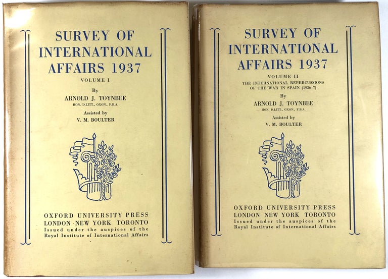Item #B25550 Survey of International Affairs 1937 (Two Volumes). Arnold J. Toynbee, V M. Boulter.