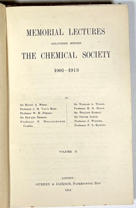 Memorial Lectures Delivered Before the Chemical Society 1901-1913: Volume II (This volume only)