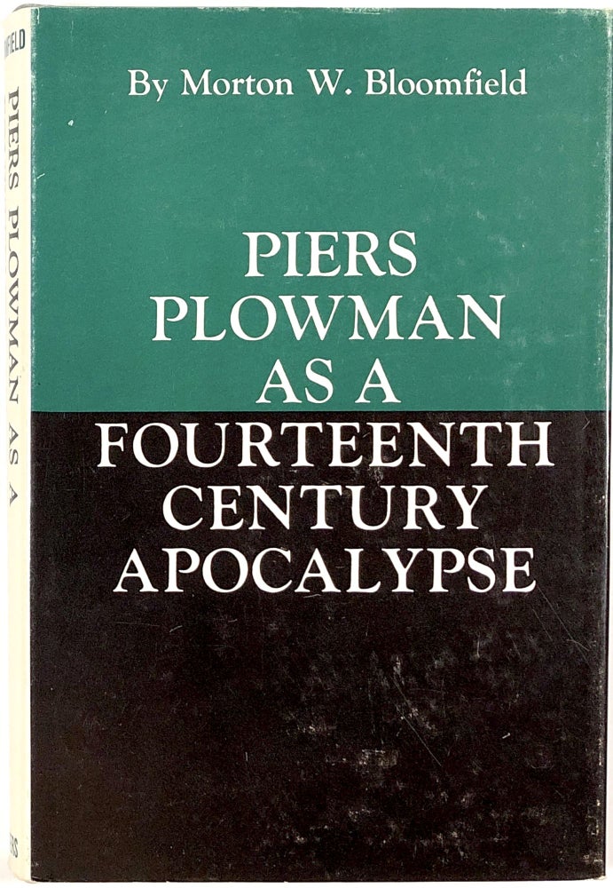 Item #B30060 Piers Plowman as a Fourteenth-Century Apocalypse. Morton W. Bloomfield.