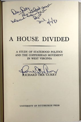 A House Divided: A Study of Statehood Politics and the Copperhead Movement in West Virginia