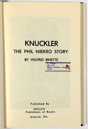 Knuckler: The Phil Niekro Story