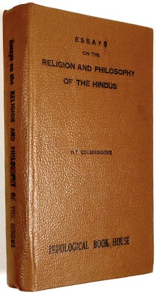 Item #B30379 Essays on the Religion and Philosophy of the Hindus. H. T. Colebroooke