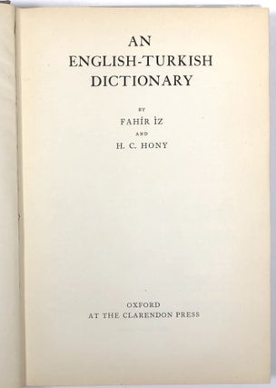 An English-Turkish Dictionary