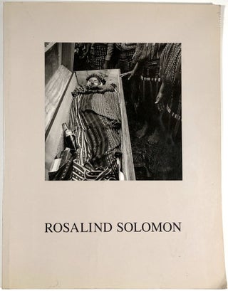 Item #B30853 Rosalind Solomon: Photographs 1976-1987. Rosalind Solomon, Arthur Ollman