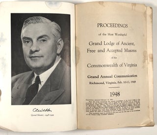 Proceedings of the Most Worshipful Grand Lodge of Ancient, Free and Accepted Masons of the Commonwealth of Virginia: Grand Annual Communication, Richmond, Virginia, Feb. 10-12, 1948