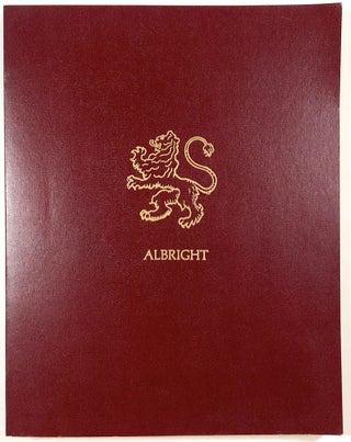 Item #B30930 The Complete Registry of the Albrights in America. Sharon Taylor