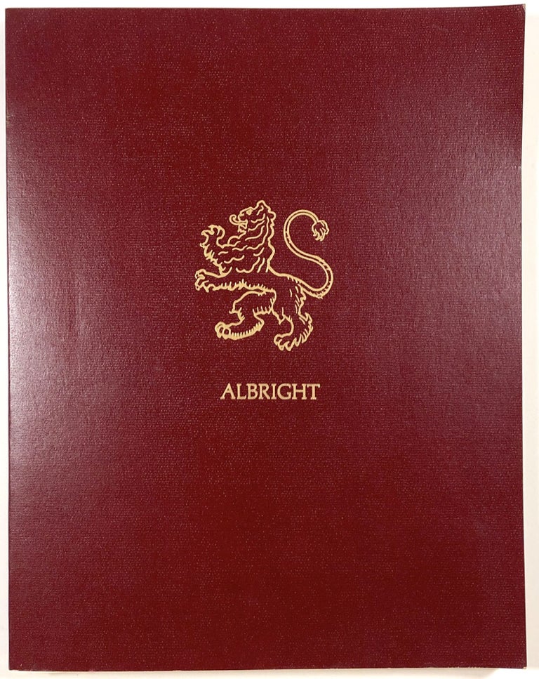 Item #B30930 The Complete Registry of the Albrights in America. Sharon Taylor.