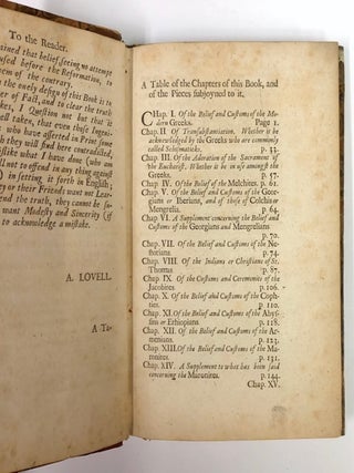 The Critical History of the Religions and Customs of the Eastern Nations, 1685