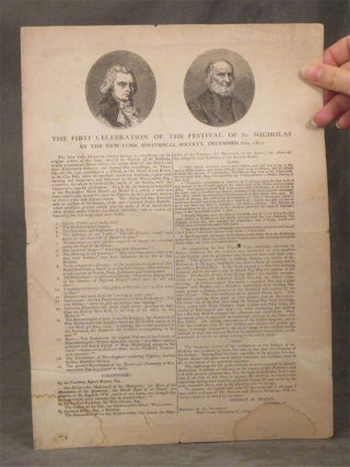 Item #B31836 The First Celebration of the Festival of St. Nicholas: By the New York Historical...
