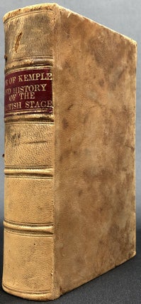 Item #B33097 Memoirs of the Life of John Philip Kemble, Including a History of the Stage from the...