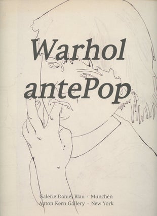 Item #B39519 Warhol antePop: Drawings 1958-1962. Andy Warhol, James Hofmaier