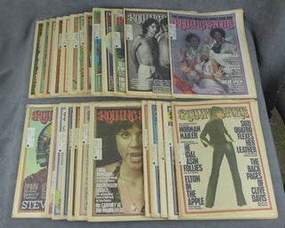 Item #B40170 Near complete run of Rolling Stone magazine from 1975--25 issues total (missing no....