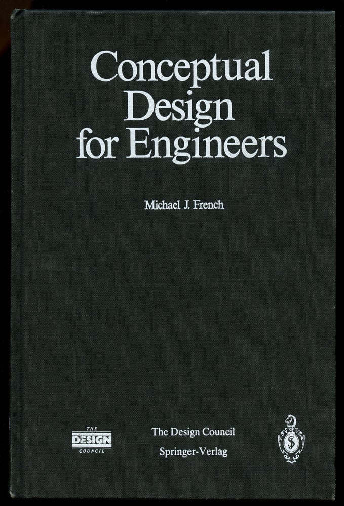 Item #B40353 Conceptual Design for Engineers. M. J. French.