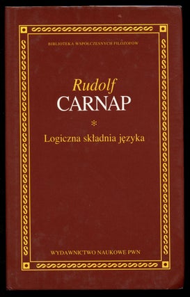 Item #B40639 Logiczna Skladnia Jezyka. Rudolf Carnap, Barbara Stanosz