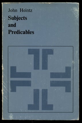 Item #B41692 Subjects and Predicables: A Study in Subject-Predicate Asymmetry. John Heintz
