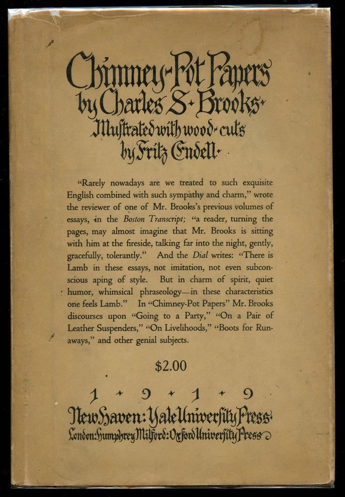 Item #B42090 Chimney-Pot Papers. Charles S. Brooks, Fritz Endell.