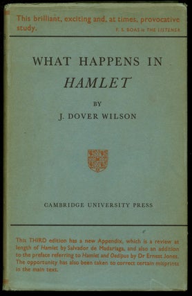 Item #B42616 What Happens in Hamlet. J. Dover Wilson