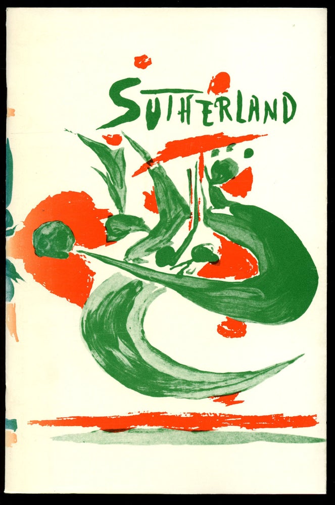 Item #B42894 Sutherland: Works on Paper 1927-1978. Guillaume--Foreword Gallozzi, text, David Ebony, Graham Sutherland.
